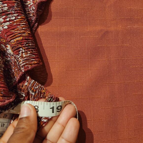 Mango Sz M Rayon Red Burgundy Fall Cap Sleeve Maxi Dress Forest Fairy Bohemian - Picture 7 of 8